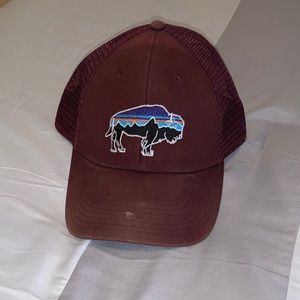 Maroon Patagonia snapback hat